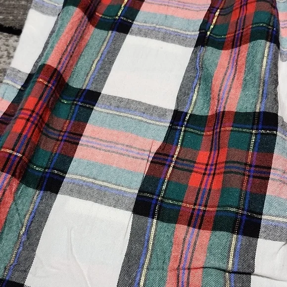 VICTORIA SECRET 2018 STRIPED GOLD SHINE PLAID LOUNGE SLEEPWEAR PANTS - Picture 8 of 10